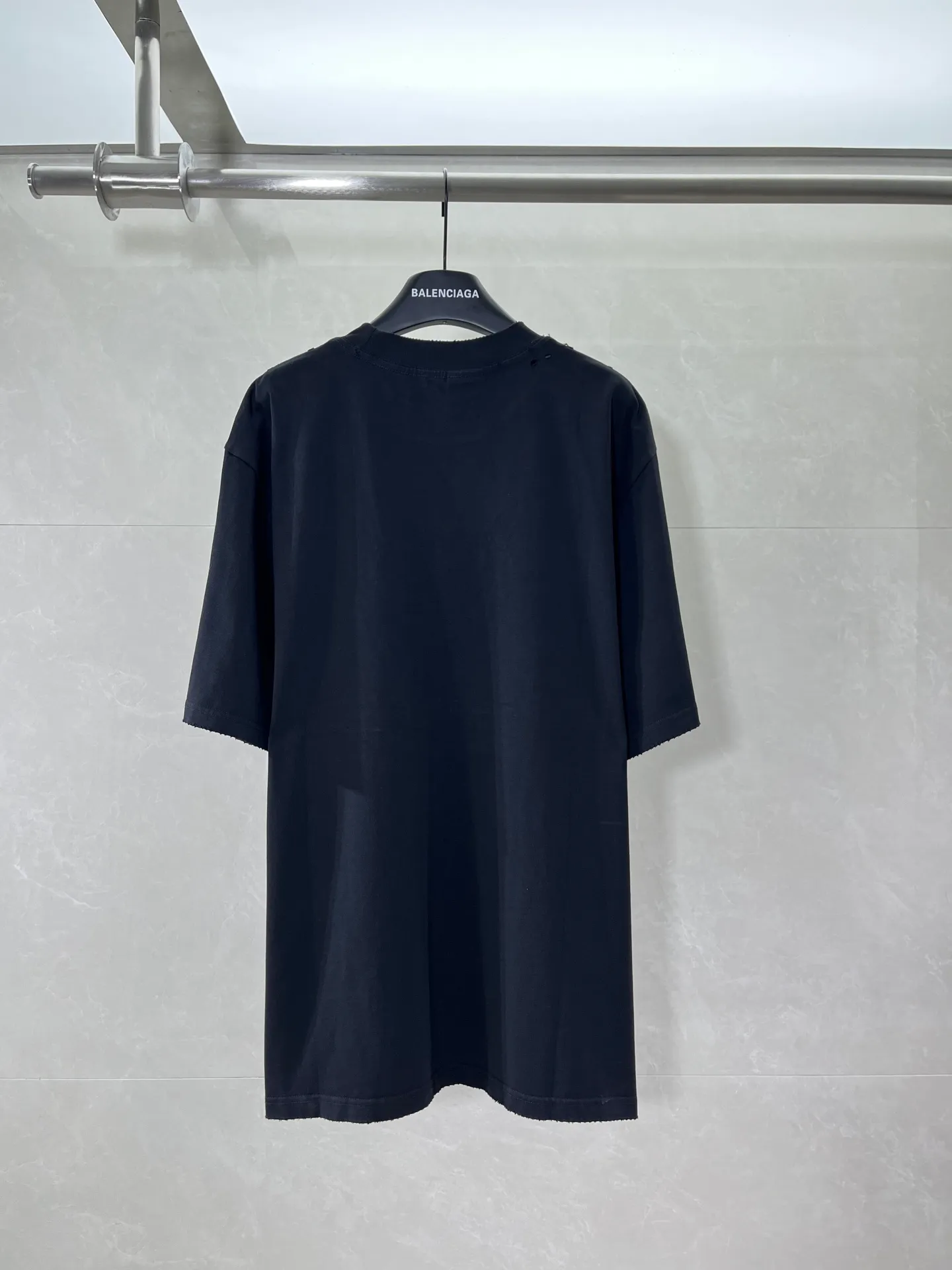 P110💰 -BALENCIAGA- T 300 . bb motel ， ， 。 ， 。 ， 。 ， ， ， ， 。140°C 、 ， 。 ， 。 ， ， 。 ， os Same Style ：Black Size：XS-L 8935